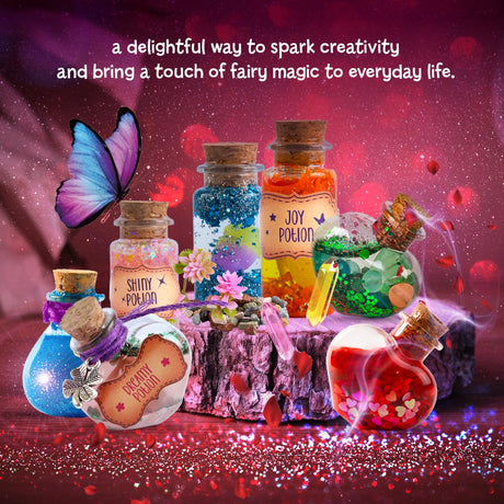 Dan&Darci Fairy Magic Potion Kit for Kids - Gifts for Girls - 6 7 8 9 10 Year Old Girl Gift - Christmas Ideas - Toys 8-10 7-8 - Arts and Crafts for Kid Ages 6-8 Years - Magical Workshop Craft Kits Dan&Darci