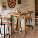 Tribesigns Bar Table, 39.4" Tall Counter Height Pub Table for Cocktail Coffee Bistro, Farmhouse Square High Top Desk for Living Room, Dining Room, Kitchen, Small Space Tribesigns