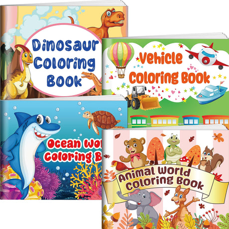 Kalysky 4Pack Large Coloring Books for Toddlers 1-3,2-4,Coloring Books for Kids Ages 2-4,4-8,Size-8.5 * 11inch Kalysky