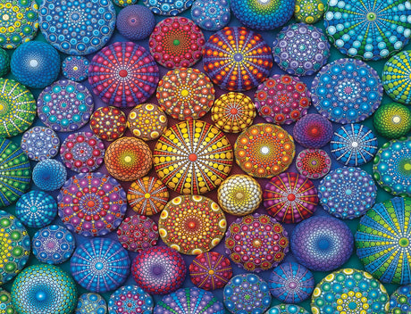 Ravensburger Radiating Rainbow Mandalas Puzzle - Engaging 2000 Piece Jigsaw | Unique Stone Artwork | Perfect Interlocking Fit | Ideal for Relaxation | FSC Certified Ravensburger
