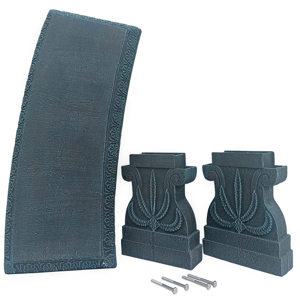 Arcadia Garden Products Outdoor Fiberclay Garden Bench - Brushed Teal Arcadia