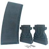 Arcadia Garden Products Outdoor Fiberclay Garden Bench - Brushed Teal Arcadia