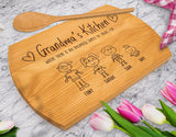 Robest's Gift For Grandma - Grandma Gifts, Custom Cutting Boards Wood Engraved, Personalized Cutting Boards Wood Engraved, Stuff For Moms Birthday, Mothers Day Kitchen Gifts, Cutting Board Customized Generic