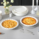 MALACASA Ceramic Pie Pan, Pie Pan for Baking 9 Inch, 40 OZ Pie Plate Round Pie Dish for Baking Fluted Pie Dish Baking Pan, Non Stick Deep Pie Dishes for Quiche, Apple Pies, Pot Pies, Tart, etc. MALACASA