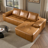 ovios Sectional Cloud Couch for Living Room, Modular Floor Sofa with Plush Corduroy, No Assembly Required, Big Comfy Couches Set with Fluffy Memory Foam, Stupendous U Shaped Sofas with Chaise, Brown ovios