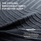 EGOHOME 14 inch Firm Queen Mattress, Memory Foam Mattress with Cooling Cover, Bed in a Box, CertiPUR-US Certified, Breathable and Supportive, Made in USA, 60''x80''x14'' Black MLILY