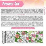 Colarr 3 Pack Giant Mandalas Coloring Posters 118 x 11.8 in Paper Jumbo Mandala Coloring Sheet Page Large Spring Flower Animal Drawing Banner for Kid Adult Home Classroom Wall Floor Art Craft Activity Colarr