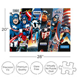 AQUARIUS Marvel Captain America (1000 Piece Jigsaw Puzzle) - Glare Free - Precision Fit - Officially Licensed Marvel Merchandise & Collectibles - 20 x 28 Inches AQUARIUS