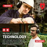 NoCry Lightly Tinted Anti Fog Safety Glasses for Men or Women with Scratch-Resistant Lenses - ANSI Z87.1 Certified with 100% UV Protection - Adjustable Temples and Nose Pad - Wraparound Design NoCry