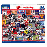 White Mountain - I Love Hockey, 1000 Piece Jigsaw Puzzle, Hockey Puzzle, NHL White Mountain