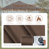 SCOCANOPY Replacement Top with Air Vent for 10x10 Canopy Frame, Canopy Cover ONLY, (Brown Ripstop) SCOCANOPY