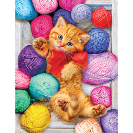 RoseArt - Kodak Premium - Cuddly Yarn Box - 100 Piece Jigsaw Puzzle for Kids and Adults RoseArt