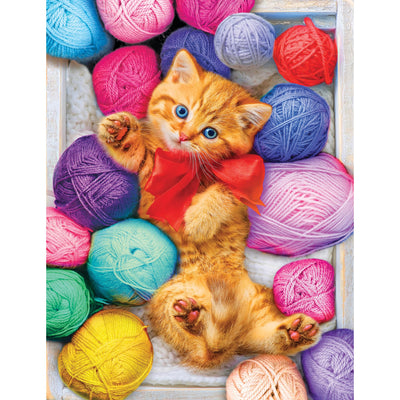 RoseArt - Kodak Premium - Cuddly Yarn Box - 100 Piece Jigsaw Puzzle for Kids and Adults