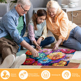 500 Piece Puzzle for Adults Puzzle Flowers, Recycled Cardboar Jigsaw Puzzles 500 Pieces Children Elderly, Family Activity Game Great Gift for Mom Dad Friend Difficult Puzzles Size 20.5 x 15 inches Biarek