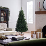 National Tree Company Artificial Full Christmas Tree, Green, North Valley Spruce, Includes Stand, 6 Feet National Tree Company