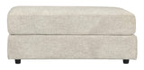 Signature Design by Ashley Soletren Contemporary Chenille Oversized Ottoman, Off-White Signature Design by Ashley