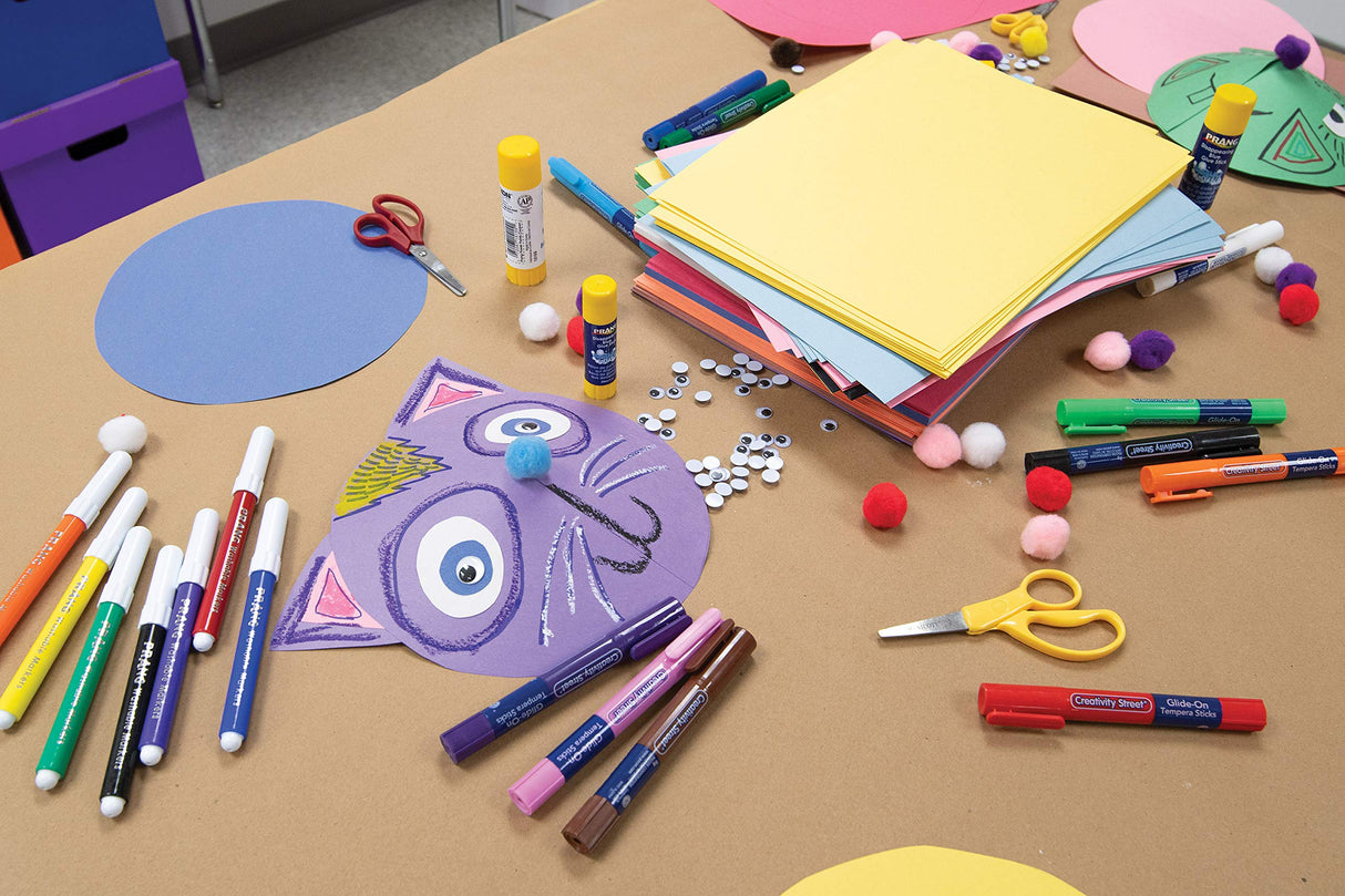 Prang (Formerly SunWorks) Construction Paper, White, 12" x 18", 50 Sheets Prang