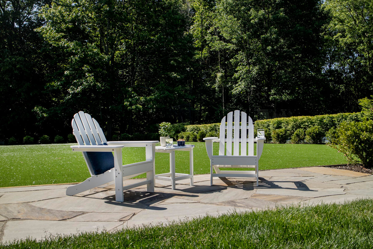 POLYWOOD AD4030WH Classic Outdoor Adirondack Chair, White Polywood