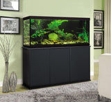 Aquatic Fundamentals, 55/65 Gallon Particle Board Aquarium Stand, 49.38" L x 13.25" W, Black Aquatic Fundamentals