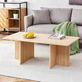 ZYLTHORN Modern Coffee Table for Living Room Light Wood Coffee Table Small Rectangle Coffee Table for Office ZYLTHORN