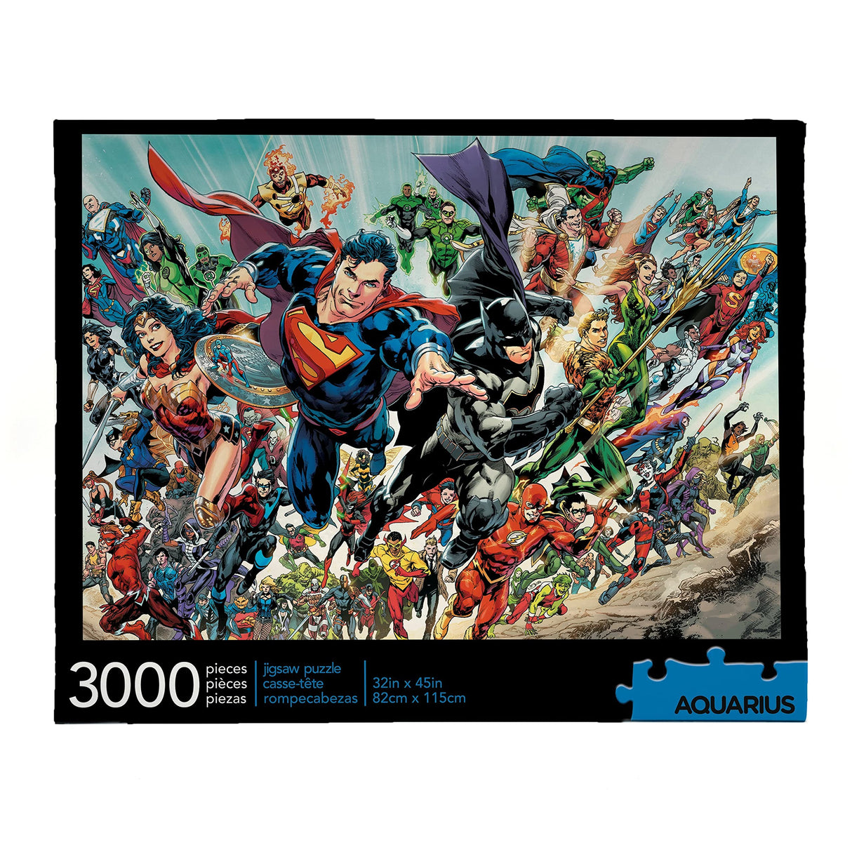 Aquarius DC Comics Puzzle Cast (3000 Piece Jigsaw Puzzle) - Officially Licensed DC Comics Merchandise & Collectibles - Glare Free - Precision Fit - 32 x 45 Inches AQUARIUS