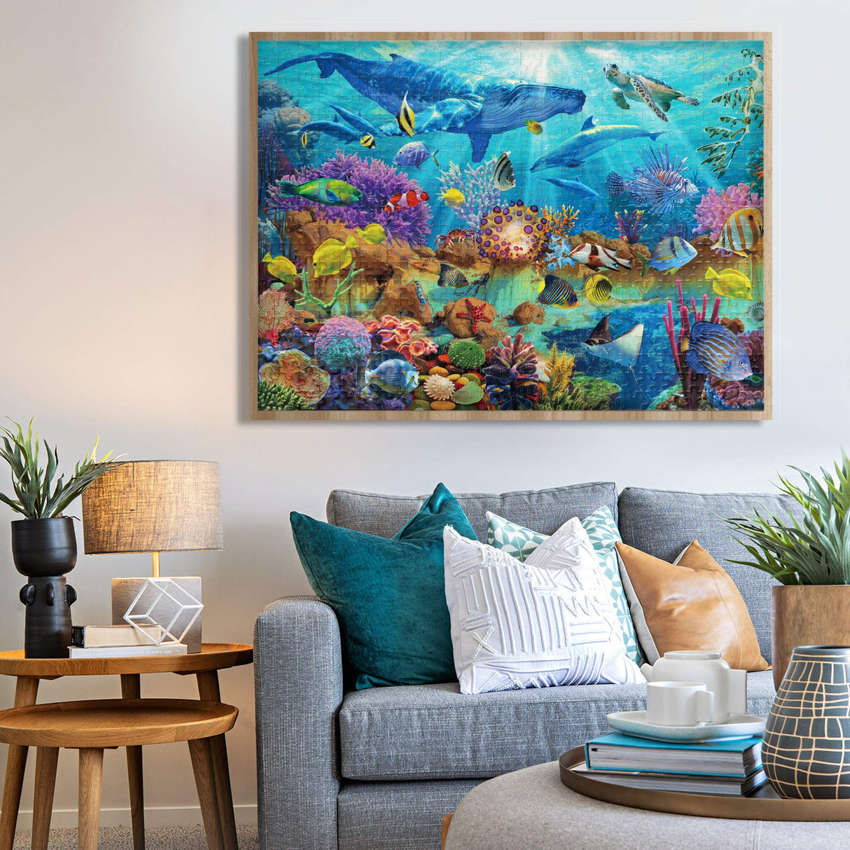 Becko US Puzzles for Adults Jigsaw Puzzles 500 Pieces Puzzles for Kids and Adults - Undersea World Underwater Paradise Ocean Scene Becko US