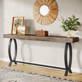 Tribesigns Console Foyer Table for Entryway: 70.87-Inch Narrow Long Entryway Entry Table, Farmhouse Sofa Table Behind Couch with Metal Legs, Entrance Table for Hallway, Living Room Tribesigns