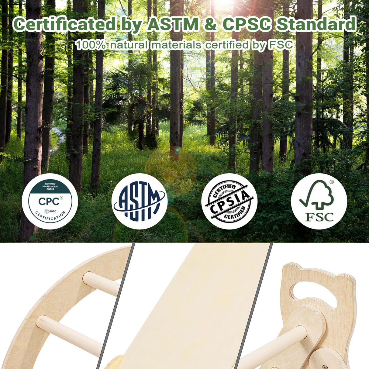 INNOPLAY Large Foldable Toddler Climbing Toys Indoor Jungle Gym, Pikler Triangle Set with Cushion, S-lide and Arch, 7-in-1 Montessori Climbing Set(1.5-6yrs) INNOPLAY