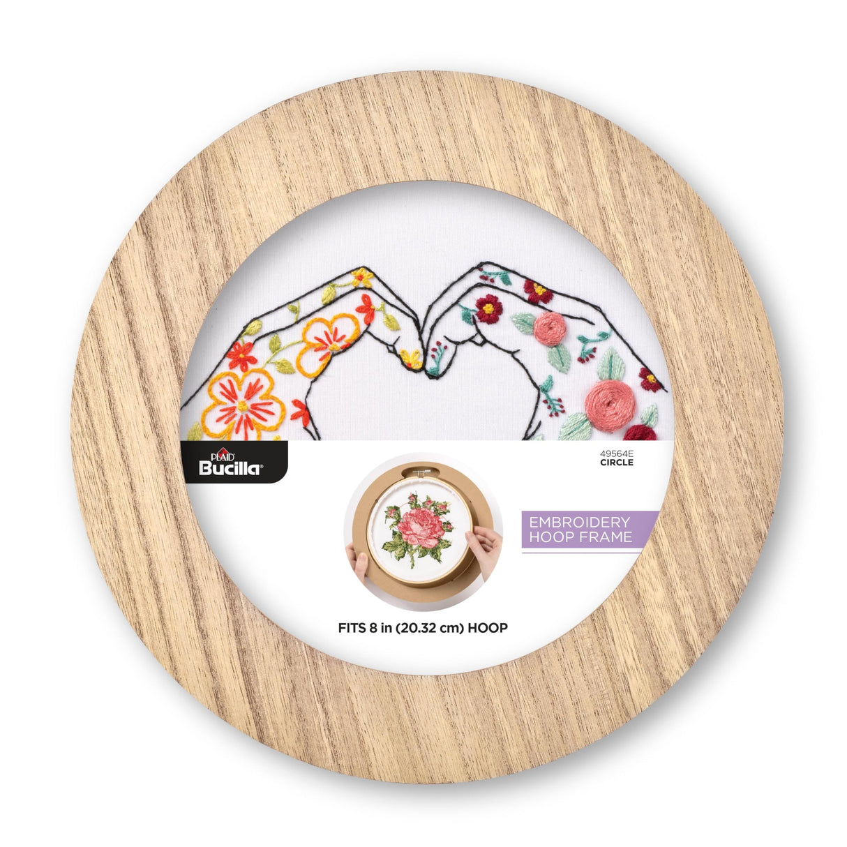 Bucilla, Embroidery Hoop Circle Frame, Fits 8" Embroidery Hoop Bucilla