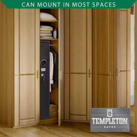 Templeton Quick Access Biometric Rifle and Gun Safe with Silent Mode - 4 Standard Rifle Capacity (without accessories) Templeton Safes