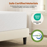 Yaheetech 12 Inch Queen Mattress 3 Foam Layer Cooling Gel Memory Foam Mattresses, Green Tea for Fresher Sleep, Medium Firm, CertiPUR-US Certified, No Fiberglass, Queen Size Mattress in a Box Yaheetech