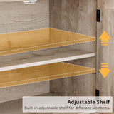 IRONCK Buffet Cabinet with Storage, Sideboard Storage Cabinet, Kitchen Cabinet with Drawers and Doors for Living Room, Dining Room IRONCK