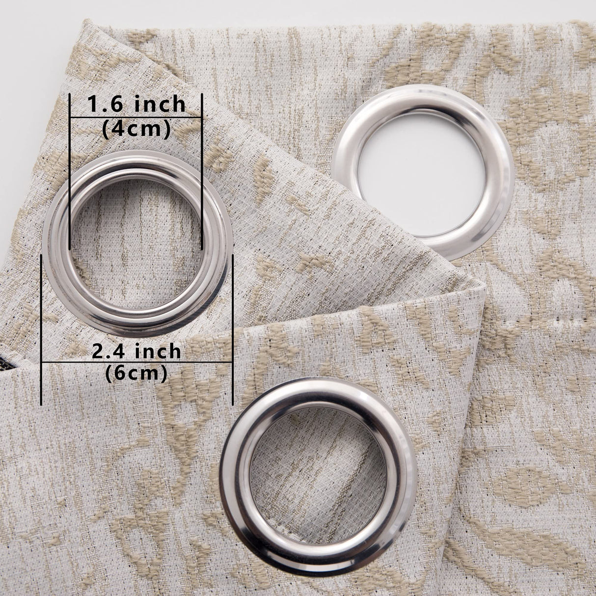 Mrs.Naturall 108 Inch Extra Long Curtains for Living Room,50% Blackout Custom Made Hotel Curtains for Family Room Windows,Taupe Grey Mrs.Naturall