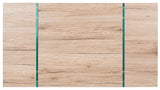 SAFAVIEH Home Collection – Jacob Natural Rectangular Floating Coffee Table with Glass Legs, Modern Architectural Design (COF7001C) SAFAVIEH