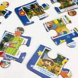 CoComelon Board Book and 12 Large Piece Jigsaw Puzzle for Preschoolers and Toddlers Ages 2+ ; JJ's Family Adventures: (Read, Play & Learn) Cottage Door Press