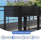 DIIYIV Galvanized Raised Garden Bed with Legs,2PCS 48×18×30in Elevated Planter Box for Backyard,Garden, Patio, Balcony, 300lb Capacity,Planters for Outdoor Plants,Black DIIYIV