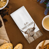 GCFET Highland Cow Bathroom Towels - Farmhouse Cow Decorative Hand Towels 16x24, Funny Bathroom Hand Towels GCFET