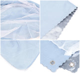 Mocarly Dorm Single Twin Bunk Bed Tents Drapes Dustproof Blackout Underbed Cloth Bed Privacy Curtains (Blue-2panels, 47.2 x 78.7 in) Mocarly