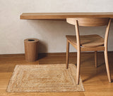 Hausattire Hand Woven Jute Braided Rug, 2'x3' – Natural, Reversible Boho Entry Area Rugs for Kitchen, Living Room I Farmhouse Indoor Outdoor Decorative Floor Rug, 24x36 Inches Hausattire