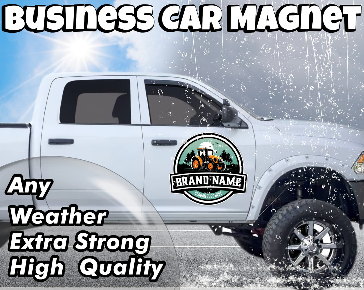 Die Cut Custom Car Magnet Sign | Personalized Logo for Your Car Van Truck | Advertise Your Business Vehicle Magnetic | Professionally Printed | Crafted in USA | Choose Your Text Logo WoodArtSupply