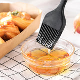 2PCS Silicone Basting Pastry Brush, JJOO Heat Resistant Food Cooking Brush for Oil, Sauce, Baking, BBQ and Grill, BPA Free, Dishwasher Safe (2Pack, Black) JJOO