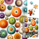 PICKFORU Colorful Sea Urchin Puzzles for Adults 1000 Pieces, Ocean Beach Puzzle, Challenging Puzzles for Adults, Nature Hard Jigsaw Puzzles PICKFORU