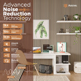 Avana Acoustic Wood Wall Panels – White Oak Acoustic Panels Set of 2 – Wall Panels For Interior Wall Decor for Homes, Offices, Studios – Aesthetically Pleasing Design Wood Panels For Wall Avana