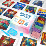 LuwoArte 12 Pack Diamond Painting Kits for Adults – Featuring Legends of Asia Designs – Full Drill DIY Paint Gem Art for Adults – Brilliant 5D Diamond Painting Kit – Relaxing Craft for Home Wall Décor LuwoArte