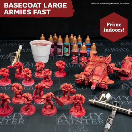 The Army Painter Warpaints Air Mega Set - Non-Toxic Water Based Airbrush paint set – paint and primer for Tabletop Roleplaying, Boardgames, and Wargames Miniature Model Painting The Army Painter