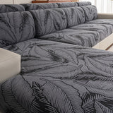 Cgeluy Sofa Cover Washable Sectional Couch Covers Sofa Slipcovers for 3 Cushion Couch Pet Friendly L Shaped Couch Protector Leaf Printed Covers for Dogs Kids Cgeluy