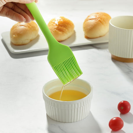 4PCS Silicone Basting Pastry Brush, MONGSEW Heat Resistant Food Brush Spread Oil Butter Sauce for BBQ Grill Baking Kitchen Cooking, BPA Free, Dishwasher Safe (Multicolor, 4 Pcs) MONGSEW