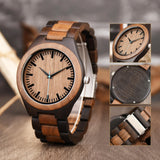 Personalized Wood Watch for Men Engraved Men's Wooden Watch Customized Anniversary Birthday Watch for Husband Dad Son LMWOOD