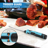 FLISSA Cordless Electric Fillet Knife for Fish with 8" and 10" Stainless Steel Blades, Rechargeable Electric Knife with Non-Slip Handle, 2 Packs Long Lasting Lithium-ion Battery, Portable Carry Case FLISSA