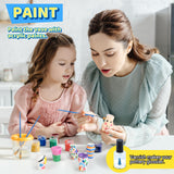 Pottery Wheel for Kids for Beginners, Mini Pottery Wheel,18 Miniature Clay Projects with 3 Pack Air Dry Clay, Arts and Crafts for Kids Ages 8-12 HEJIN